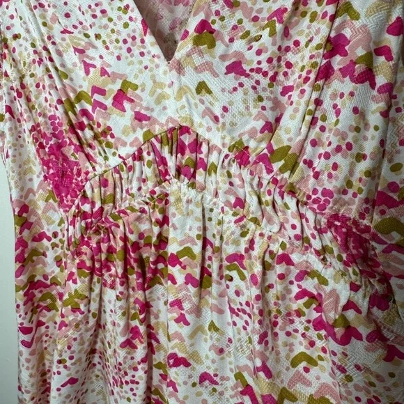 Anthropologie Maeve‎ Bretta Gathered Pattern Tank Top XS - Picture 3 of 6